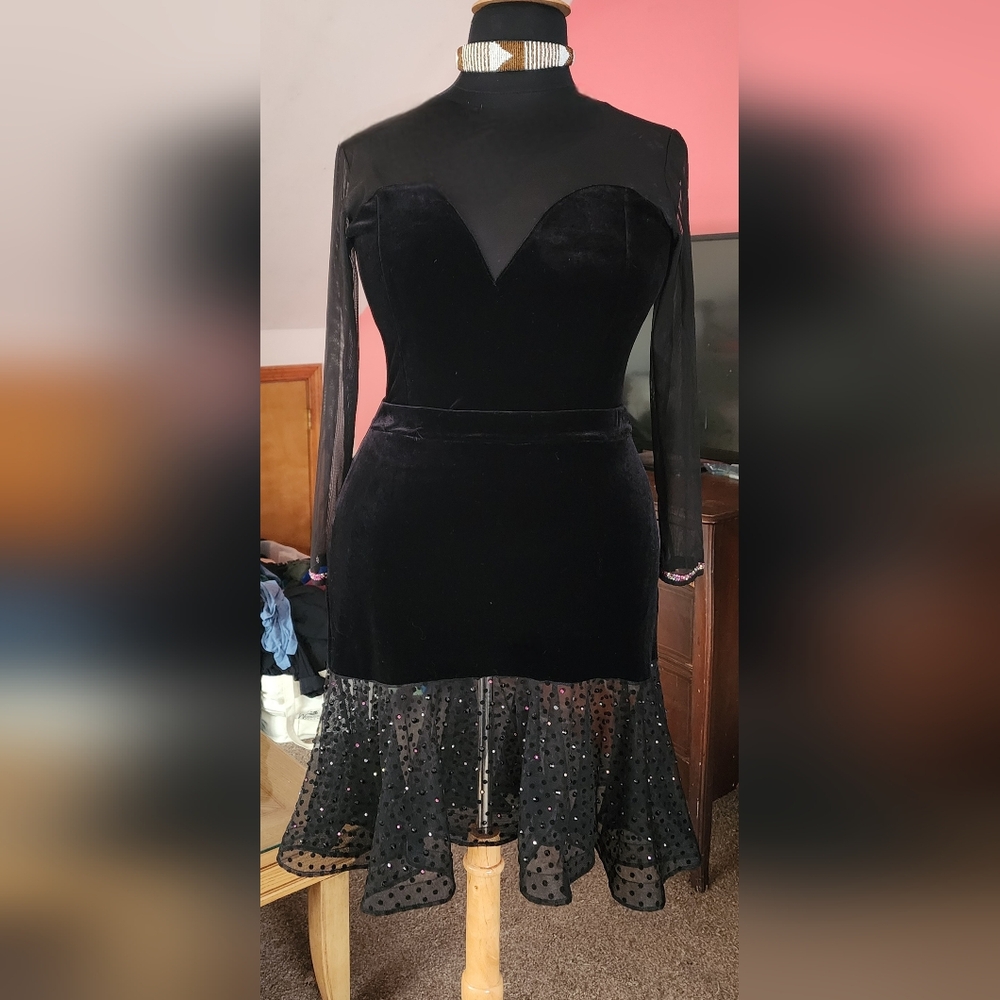 Latin ballroom Practice Wear set. Size 16/18.